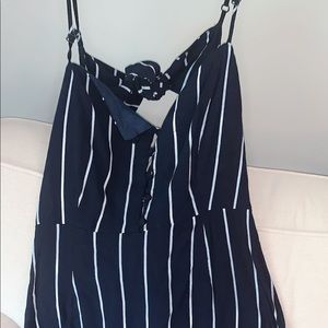 Blue & white mini dress